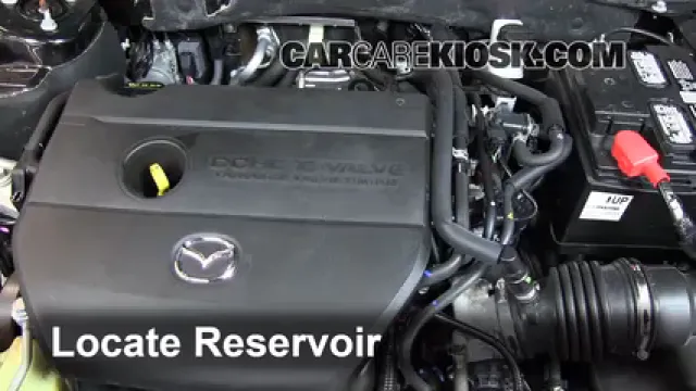 2012 Mazda 6 i 2.5L 4 Cyl. Liquide essuie-glace Ajouter du liquide